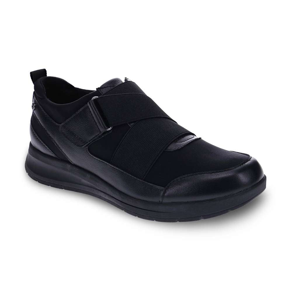 Virginia Adjustable Sneaker - Black French