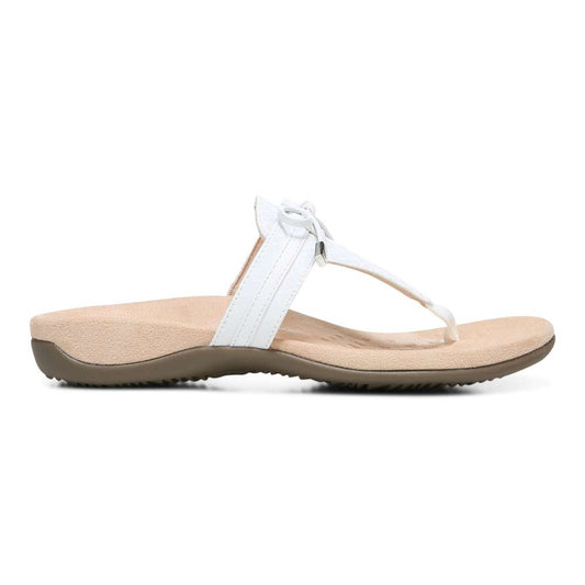 Amaya Toe Post Sandal - White