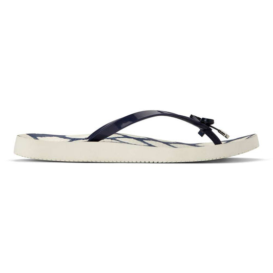 Bells Toe Post Sandal - White/Navy