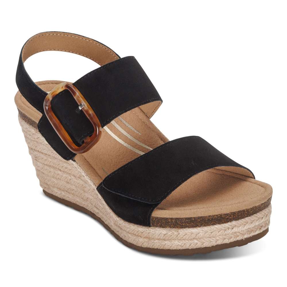Ashley Wedges - Black