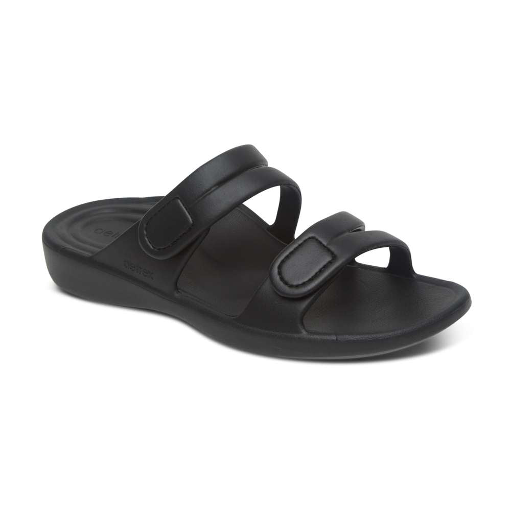 Janey Sport Slide - Black