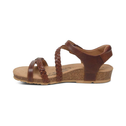 Jillian Braided Sandal - Walnut
