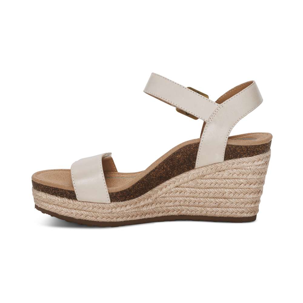 Sydney Espadrille Wedge - Ivory