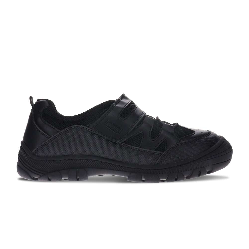 Lewis Velcro School Shoe - Black