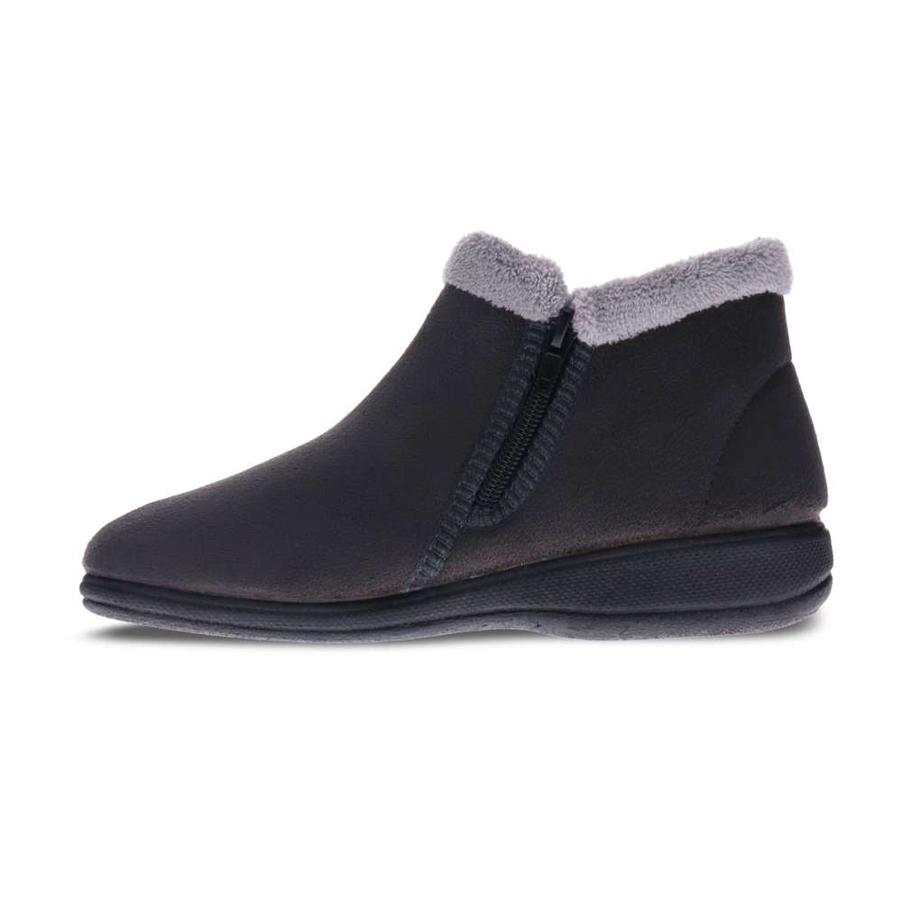 Dahlia Slipper - Dark Grey