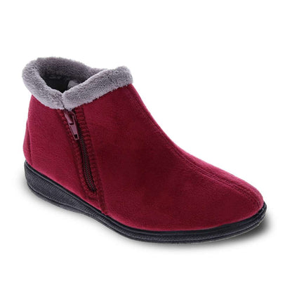 Dahlia Slipper - Burgundy