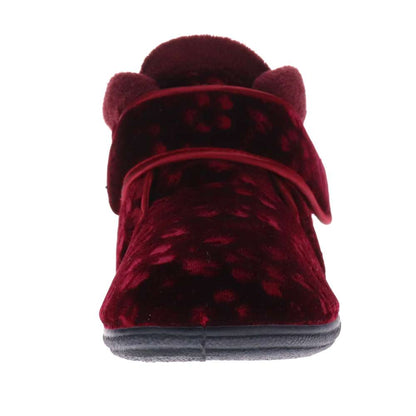 Dale Slipper - Burgundy Emboss