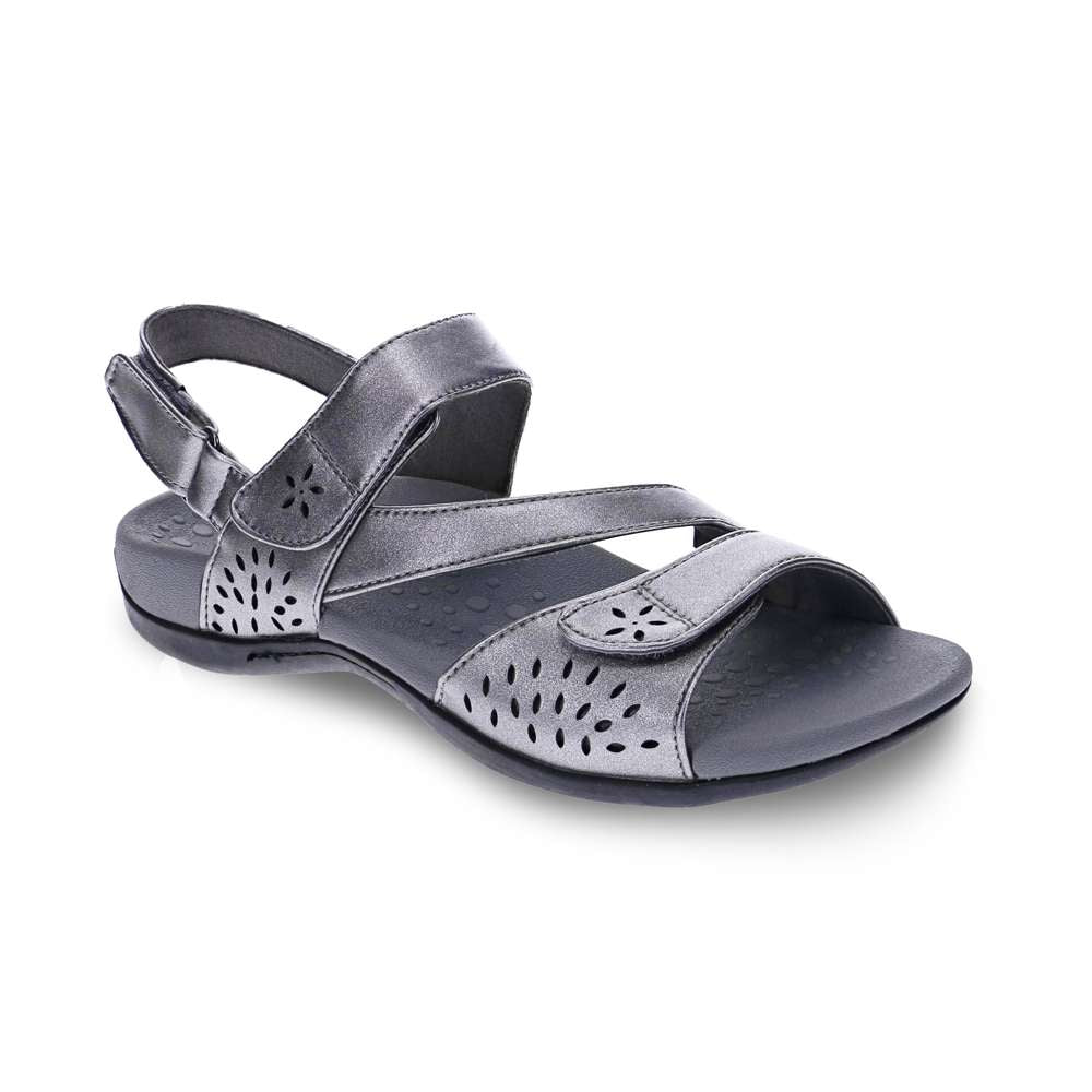 Amber Backstrap Sandal - Pewter