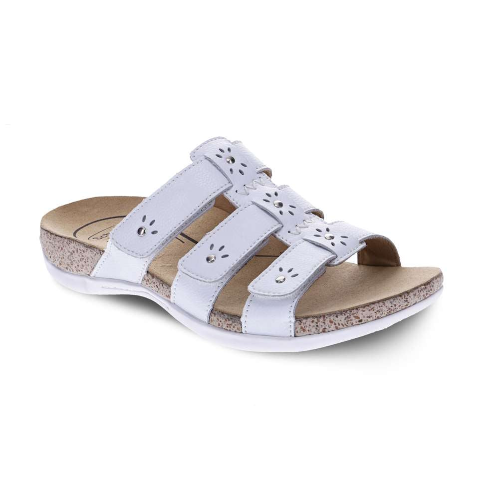 Andrea Slide Sandal - White
