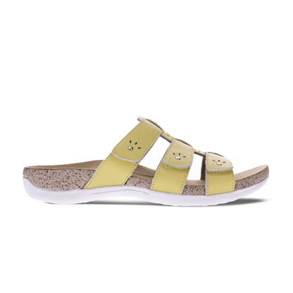 Andrea Slide Sandal - Yellow