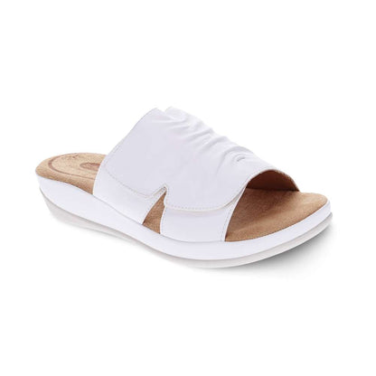Cora Slide Sandal - White
