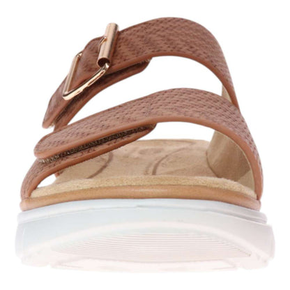 Rage Slide Sandal - Tan Raffia
