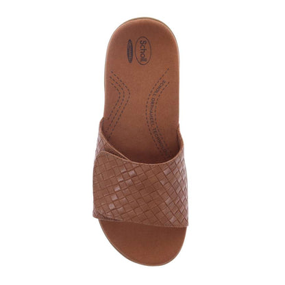 Samos Weave Slide Sandal - Brown