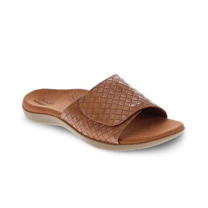 Samos Weave Slide Sandal - Brown