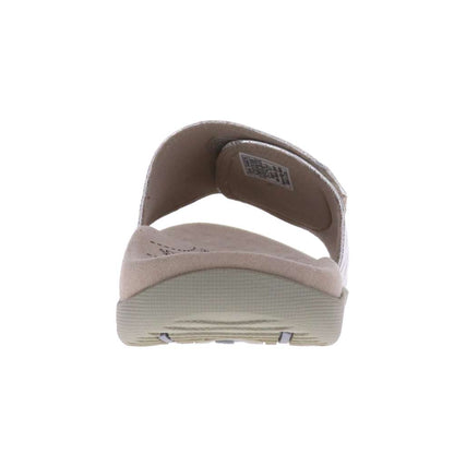 Samos Weave Slide Sandal - White/Silver