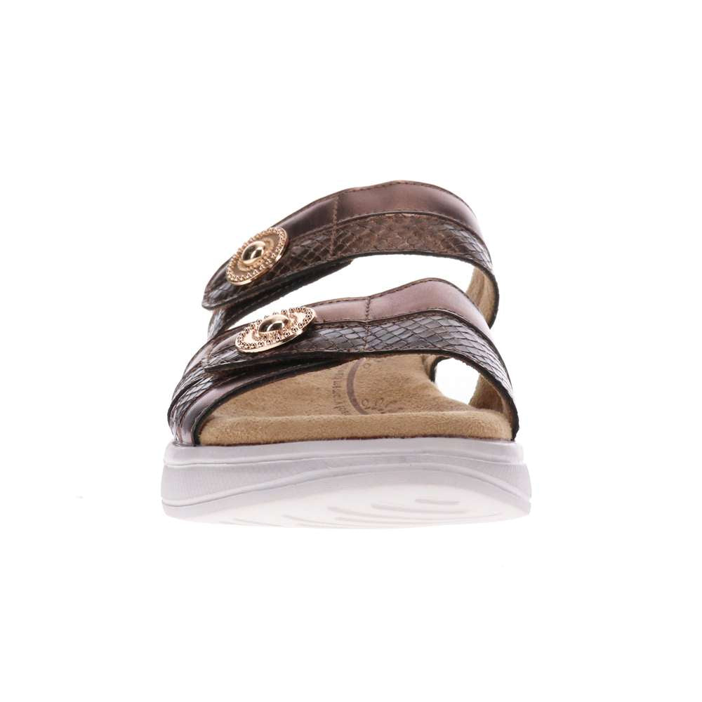 Sarah Slide Sandal - Bronze