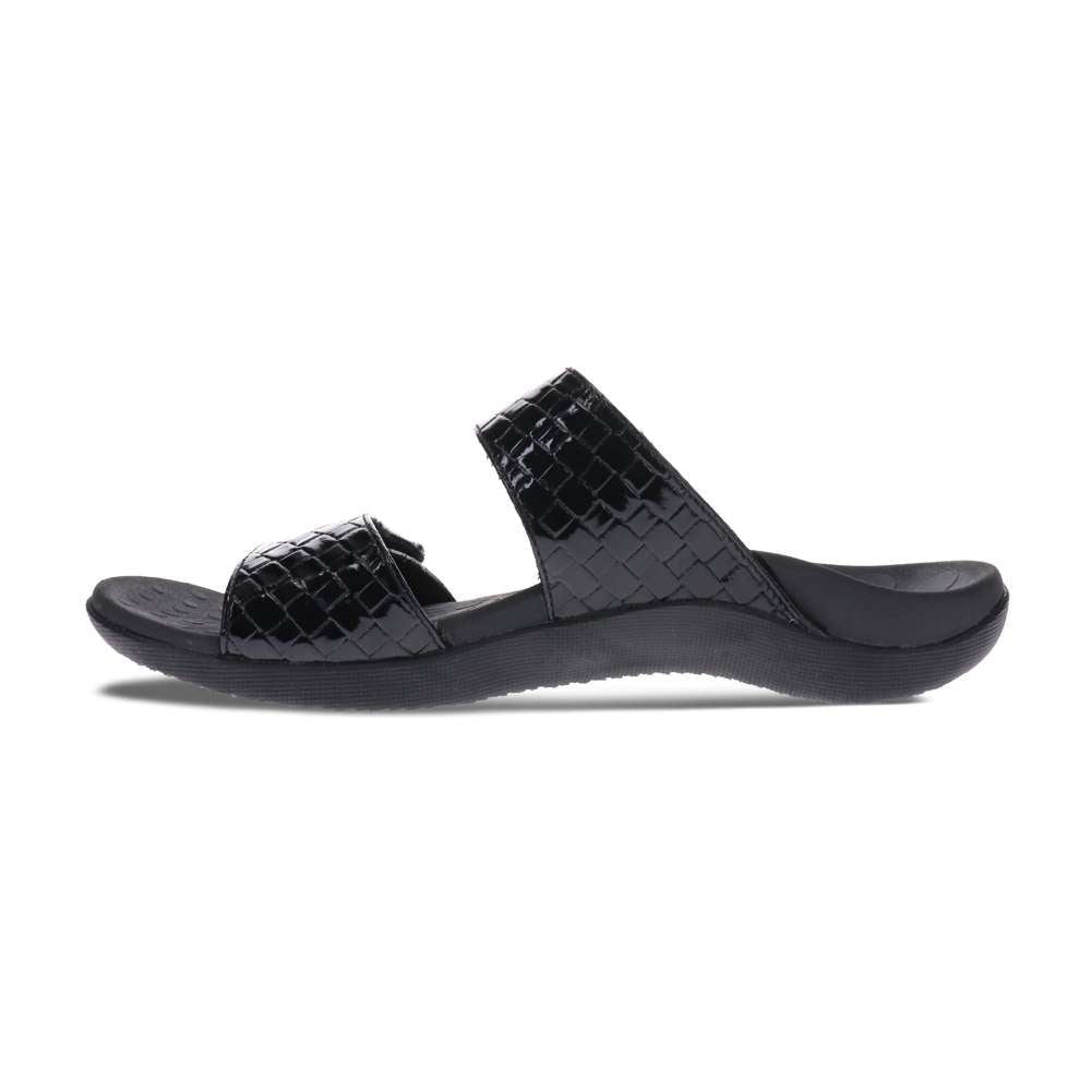 Skye Thatch Slide Sandal - Black