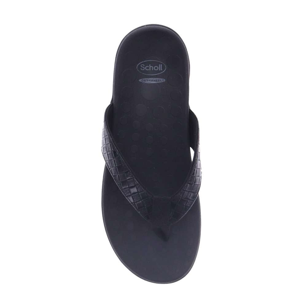 Sonoma Weave Toe Post Sandal - Black Weave