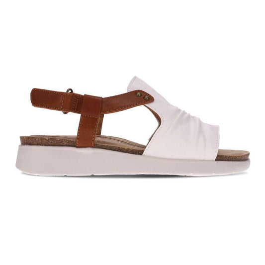 Tyler Backstrap Sandal - White/Tan
