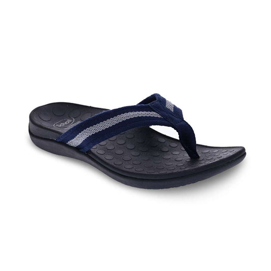 Whack Toe Post Sandal - Navy/Grey