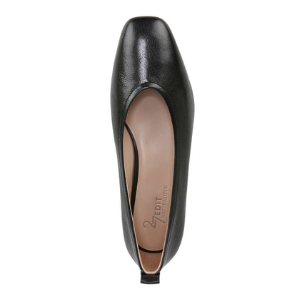 Carla Flat - Black Leather