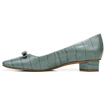 Flavia Block Heel - Dragonfly Croc