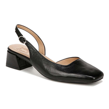 Jayla Sling Back Heeled Sandal - Black