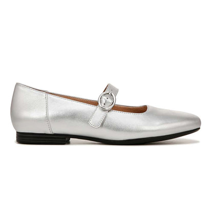 Kelly Mary Jane Flat - Silver