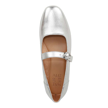Kelly Mary Jane Flat - Silver