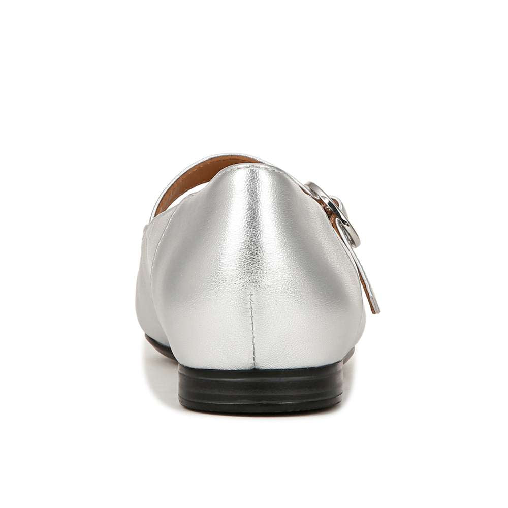 Kelly Mary Jane Flat - Silver