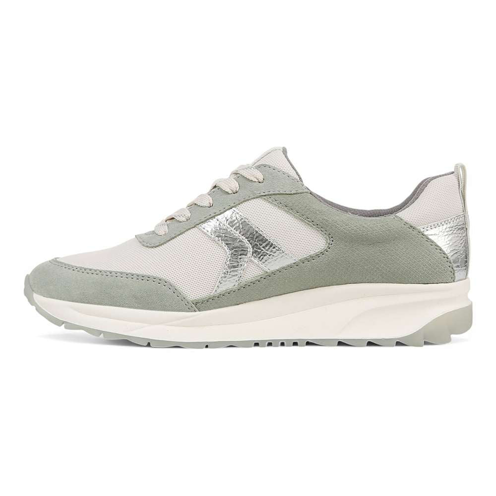 Shay Jogger Lace Up Sneaker - White/Green