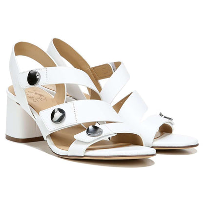 Alicia Heeled Sandal - White