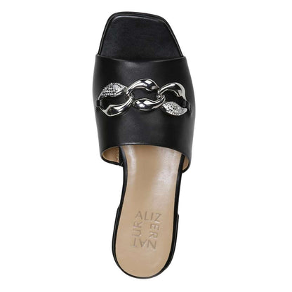 Angie Dress Slide Sandal - Black