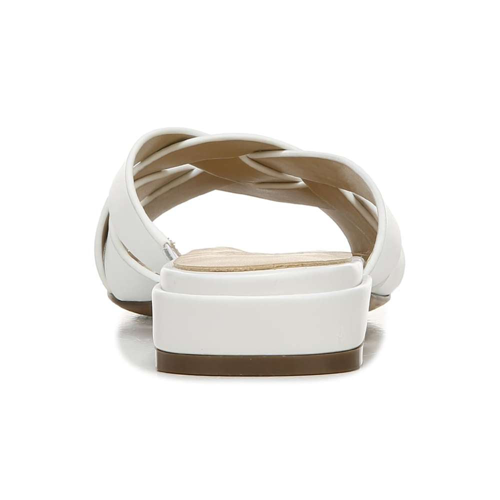 Ashford Slide Sandal - White Leather