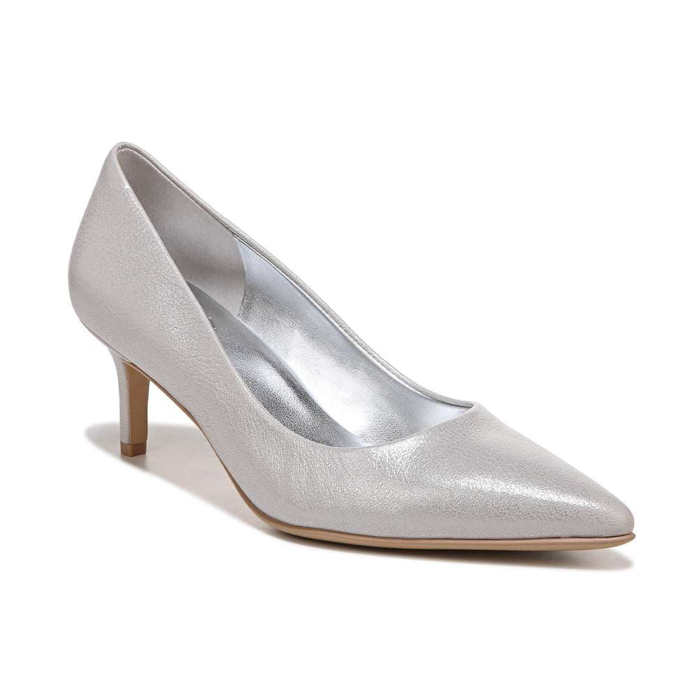 Everly Kitten Heel - Stone Metallic