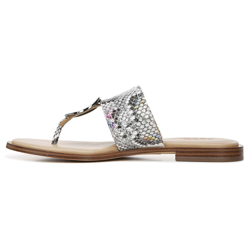 Frankie Toe Post Sandal - Snake Multi