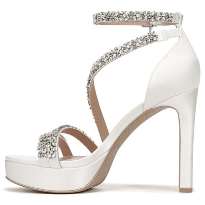 Love Dress Sandal - Silk White Satin