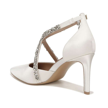 Sevgi Pump - Silk White Satin