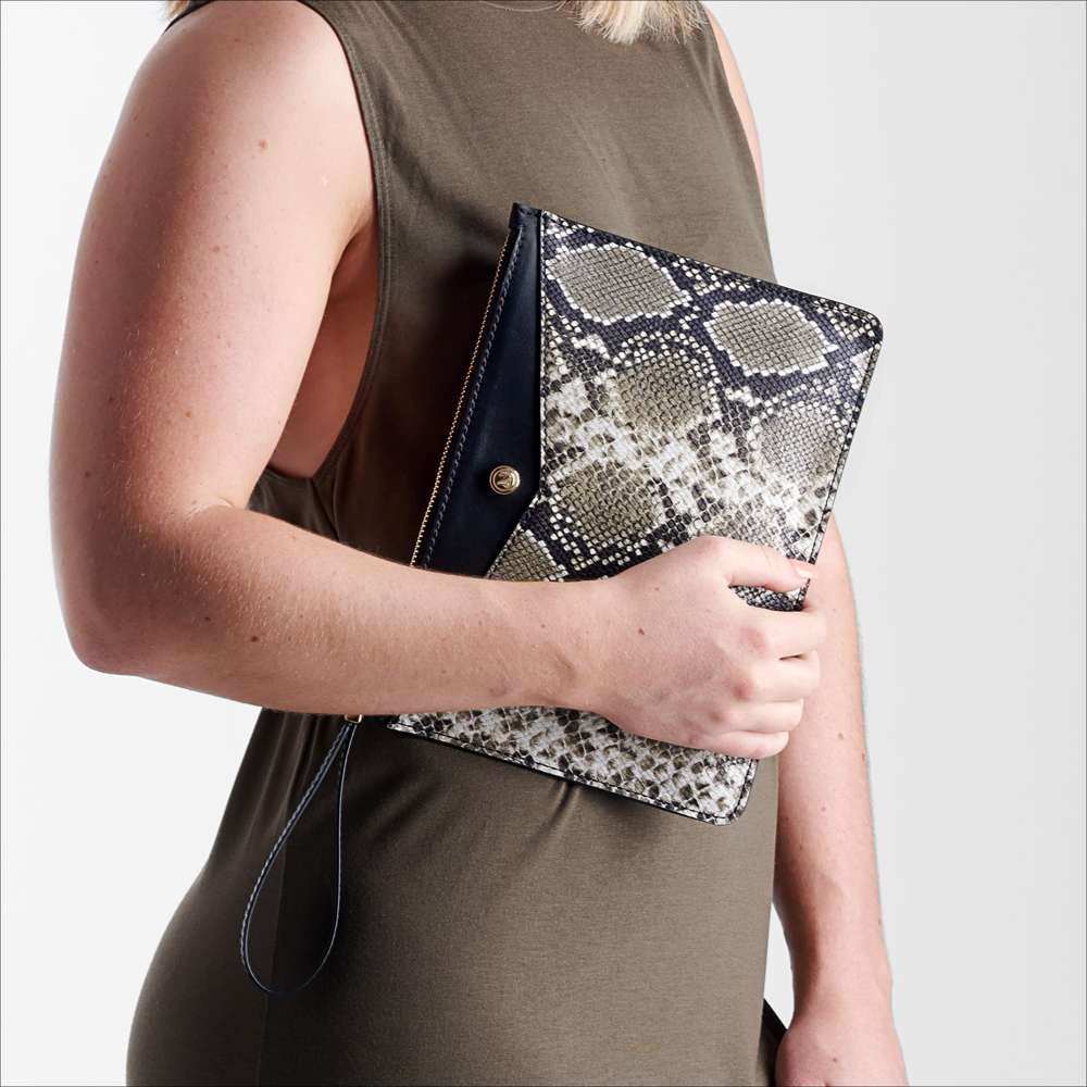 Mary Clutch Bag - Snake