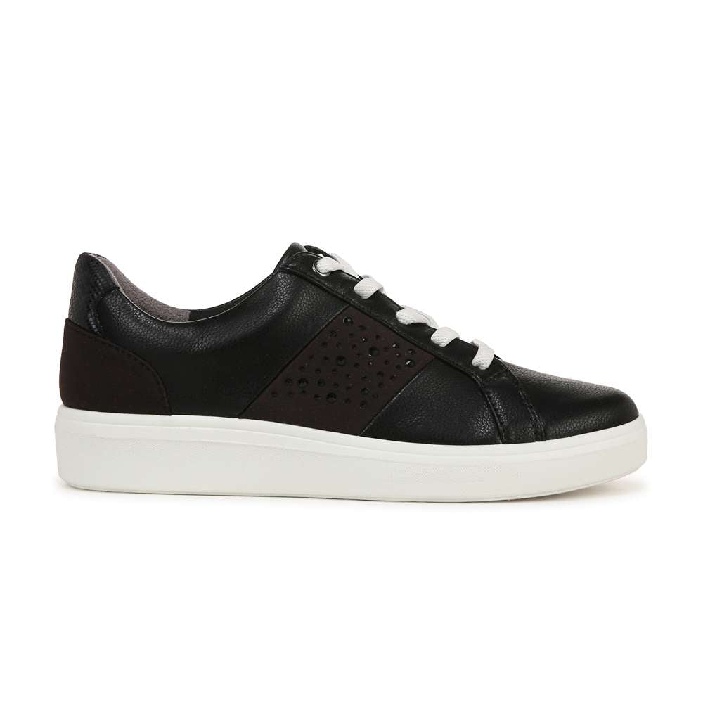 Happy Friday Lace Up Sneaker - Black
