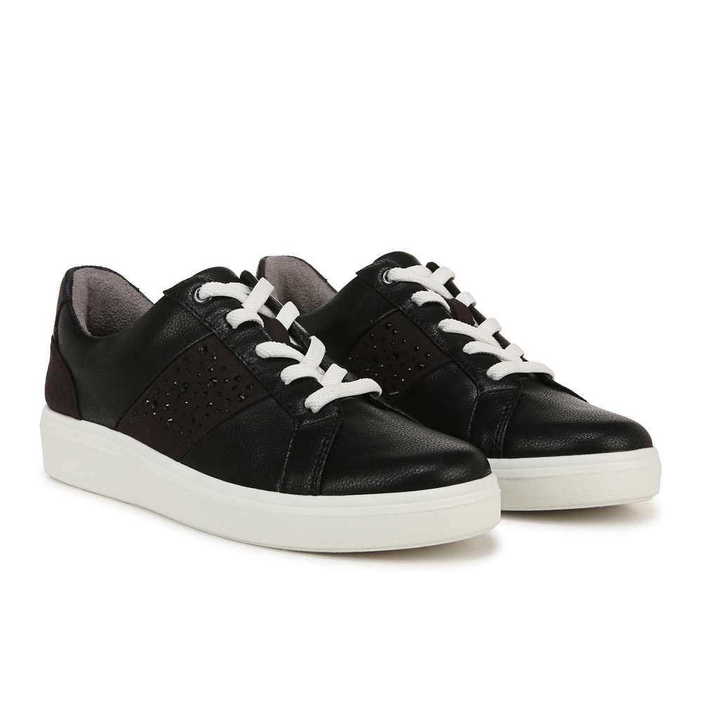 Happy Friday Lace Up Sneaker - Black