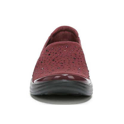 Poppyseed Slip-On - Windsor Red Rhinestone