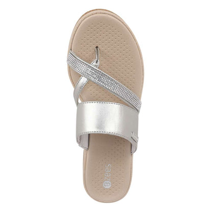Bora Bright Sandal - Silver Metallic