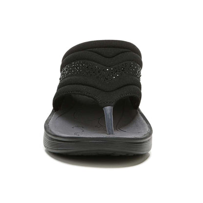 Dazzle Me Wedge Sandal - Black