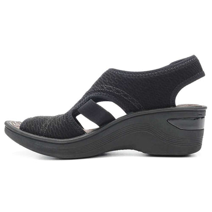 Dream Wedge Sandal - Black