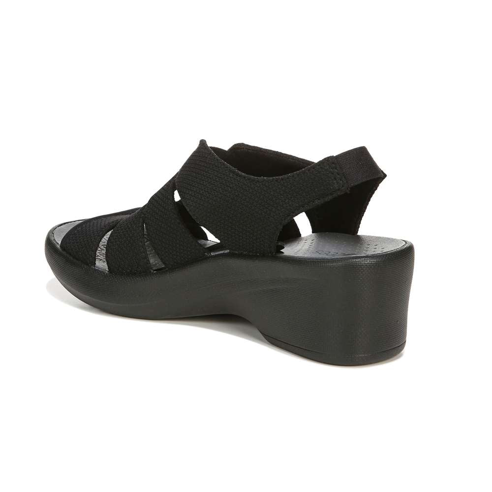 Finale Wedge Sandal - Black