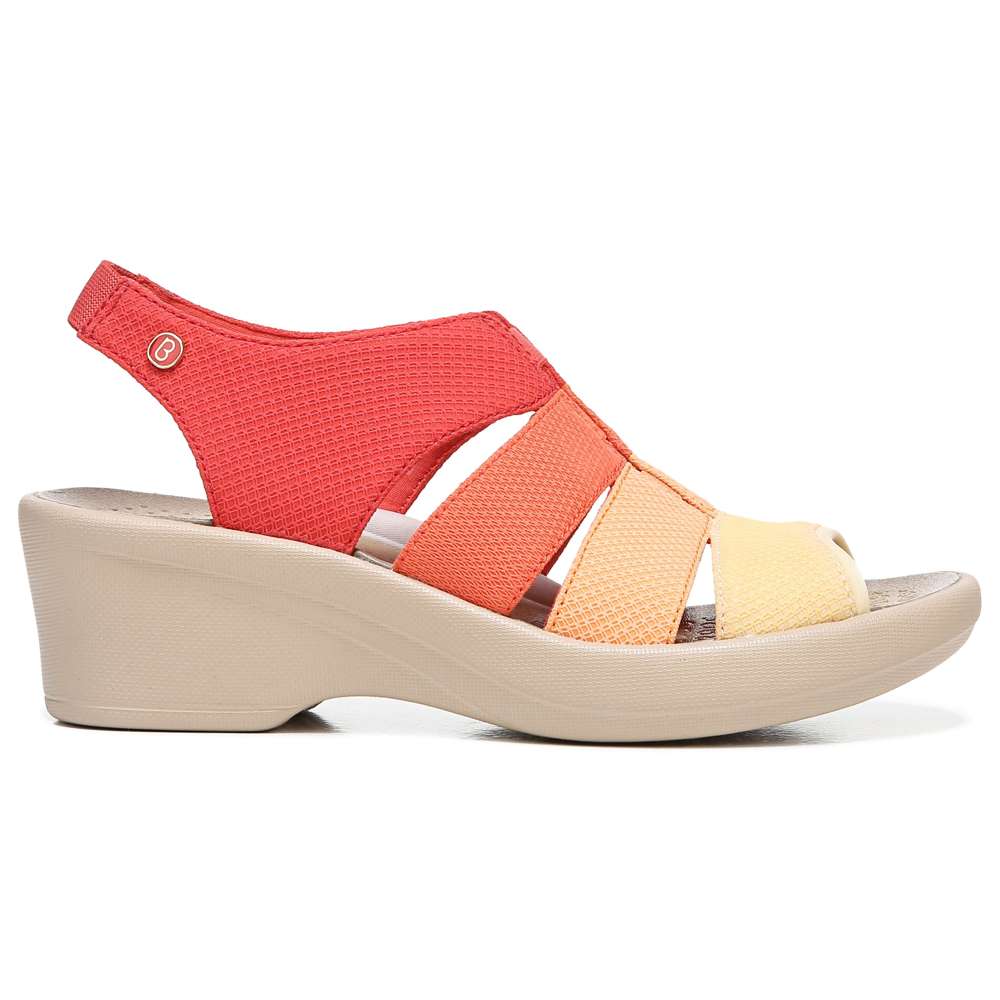 Finale Wedge Sandal - Red Multi