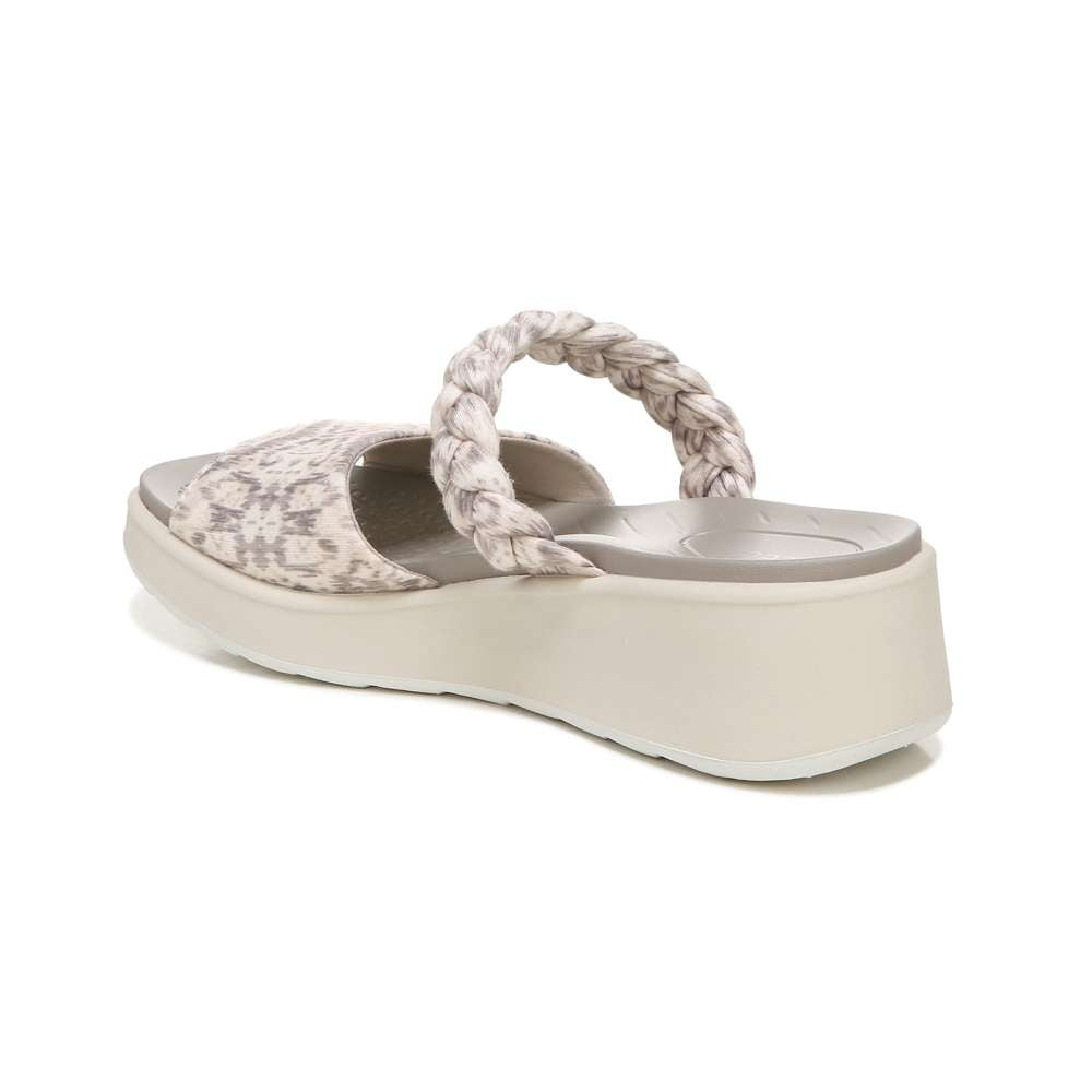 New Wave Slide Sandal - Natural Ikat