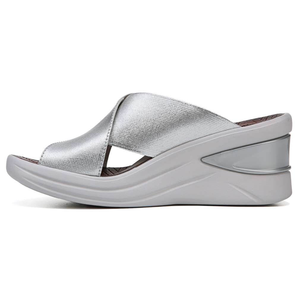 Vista Wedge Sandal - Silver
