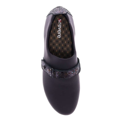 Genoa Stretch Loafer - Graphite/Black Metallic Python